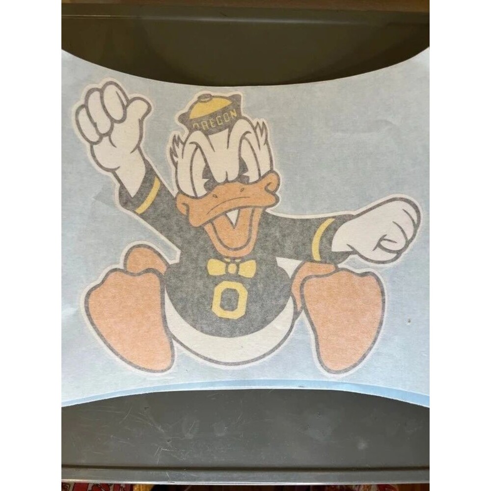 Oregon Ducks mascot window decal 10” set of 2